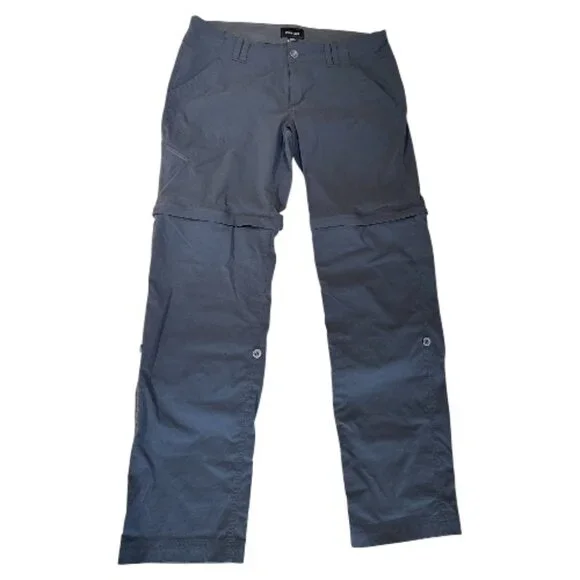 Marmot Convertible Zip-Off Pants Gray Women's Size 10 - Picture 1 of 10